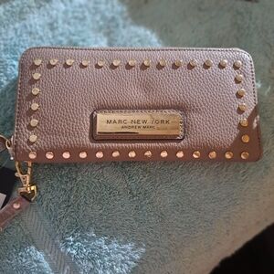 Marc New York Gold Studded Tan Wallet